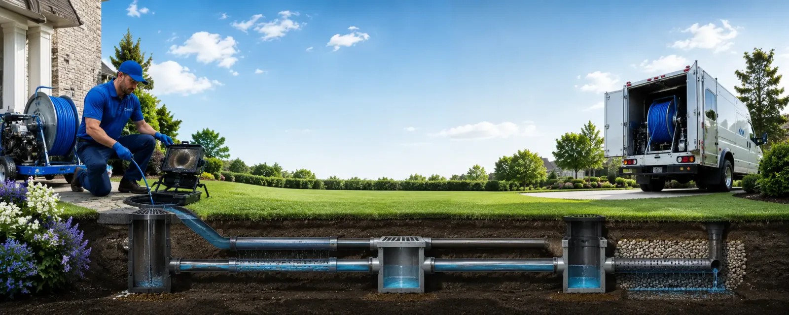 Outdoor drain cleaning information for Norway, IA